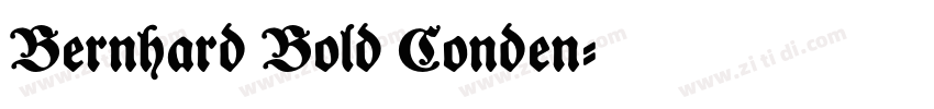Bernhard Bold Conden字体转换 Bernhard Bold Conden字体转换
